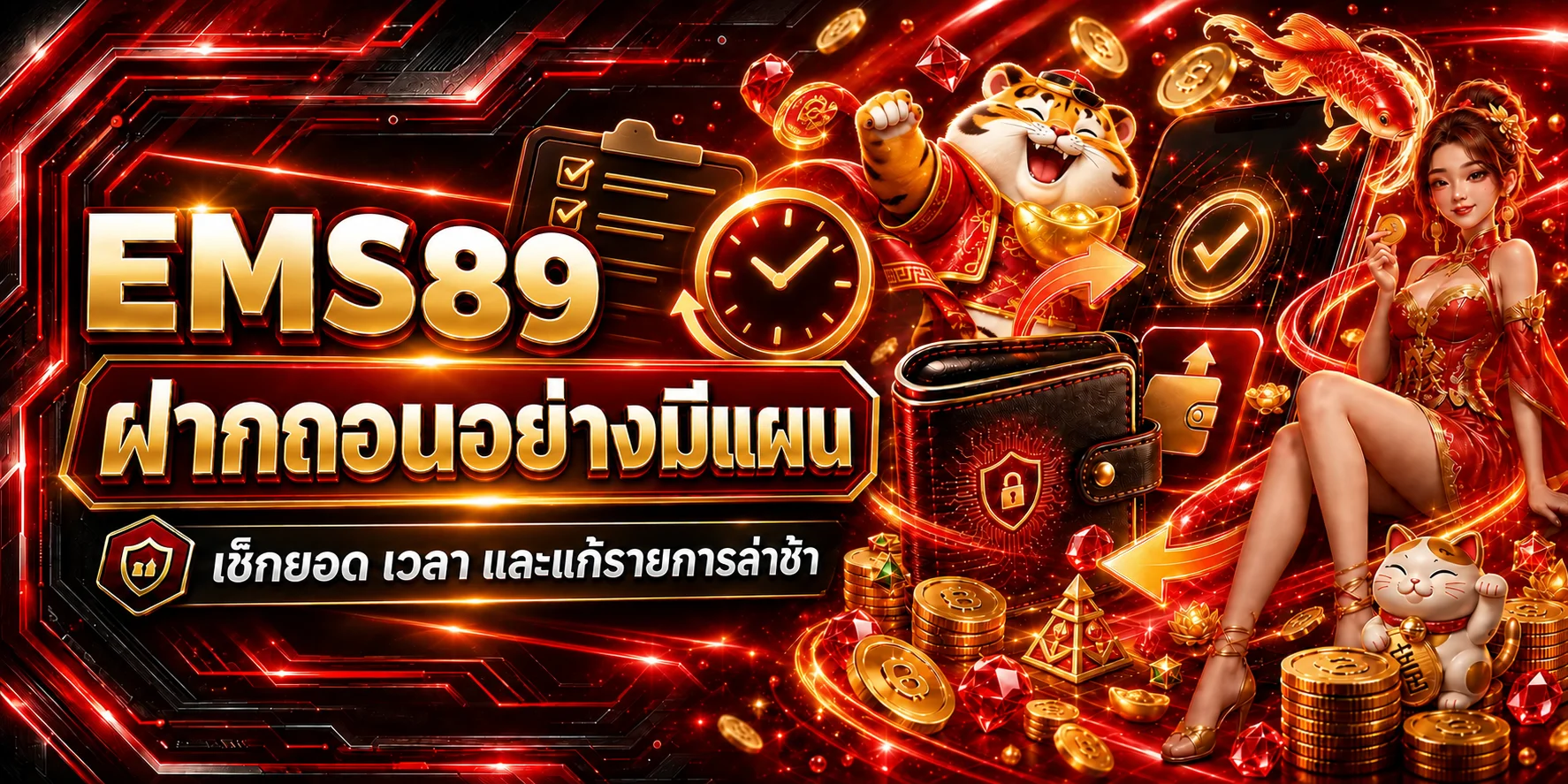 EMS89 ฝากถอน: วิธีเช็กยอดและแก้รายการล่าช้า